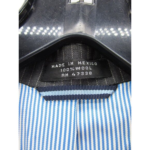 Tommy Hilfiger Jacket 40 Short Blazer Wool Sport Coat Business Striped - Picture 10 of 13